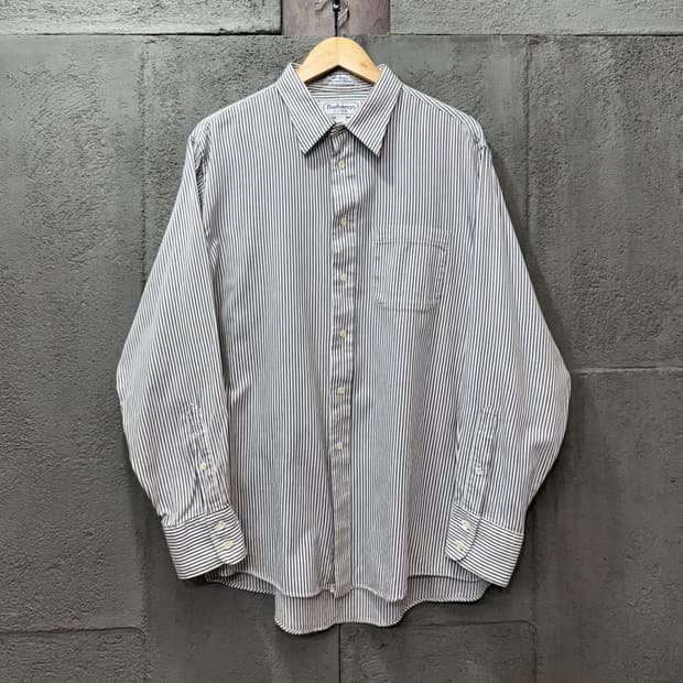 80s 버버리 스트라이프 셔츠 made in USA (XL)  
