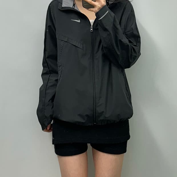 나이키 러닝 블랙 바람막이 자켓