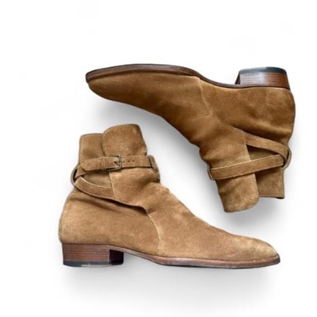 생로랑  부츠 스웨이드