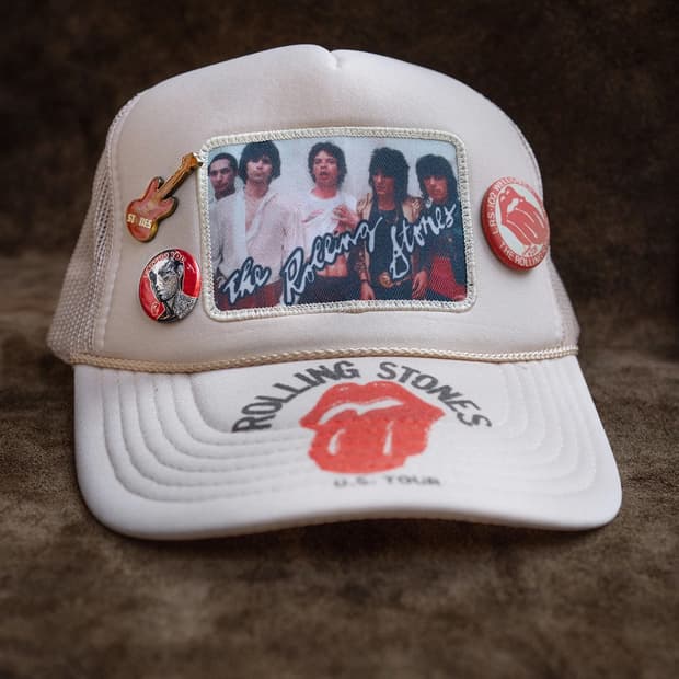 [F] Madeworn 메이드원 롤링스톤즈 트러커 캡 크림 (새 상품)
