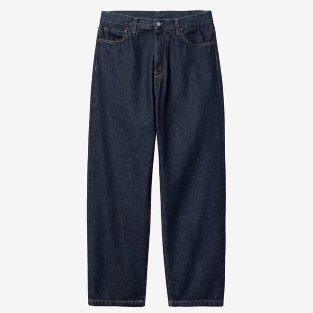 칼하트 WIP 로버트슨 데님 랜든 팬츠 블루 린스드 34