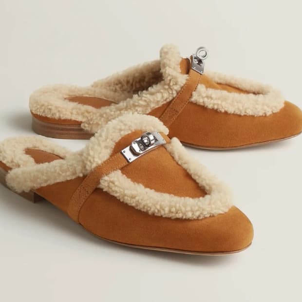 (새상품)에르메스 시어링 오즈뮬(35.5)구매가이하