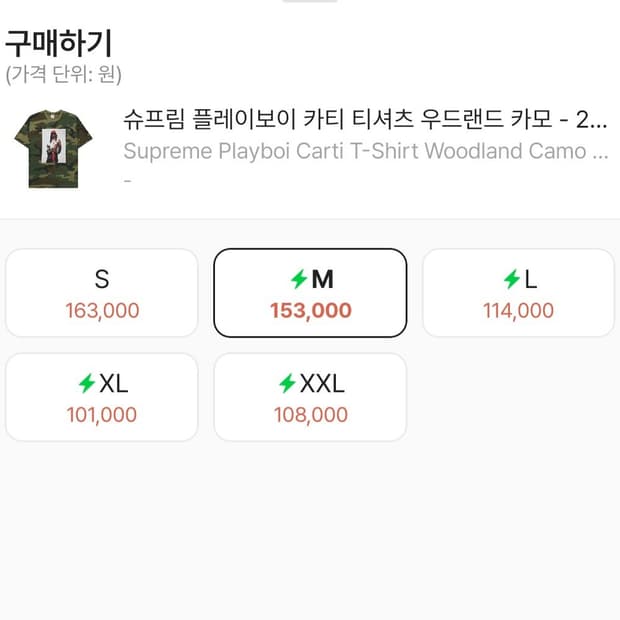 슈프림 플레이보이 카티 티셔츠 우드랜드 카모 - 25FW