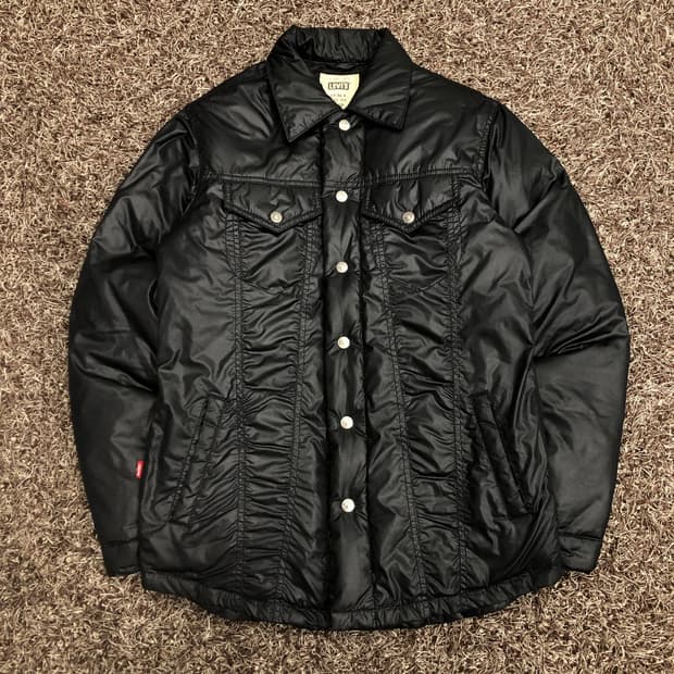 리바이스 덕다운 웨스턴 셔츠 패딩 자켓