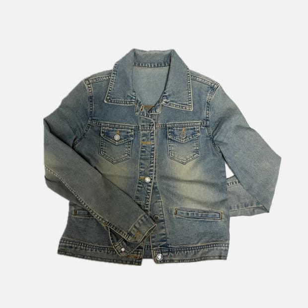 Vintage denim washing jacket