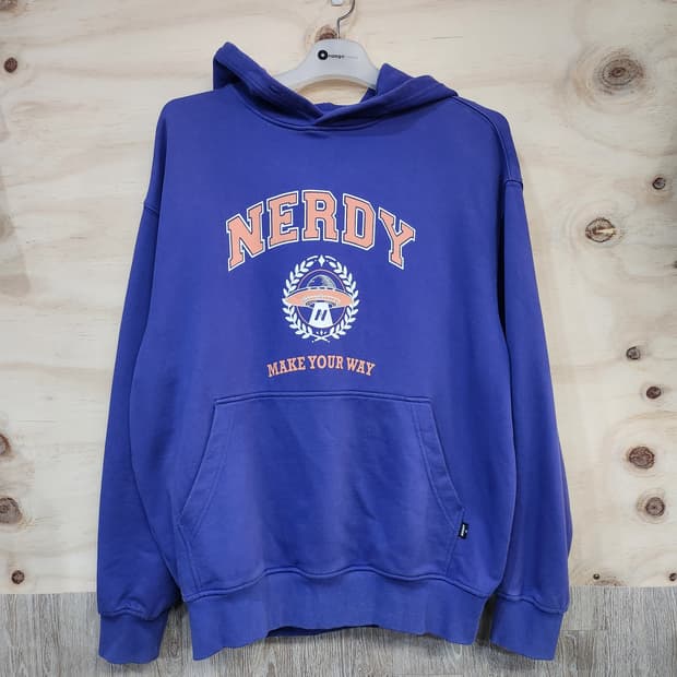 691) 널디 NERDY 로고 후드티