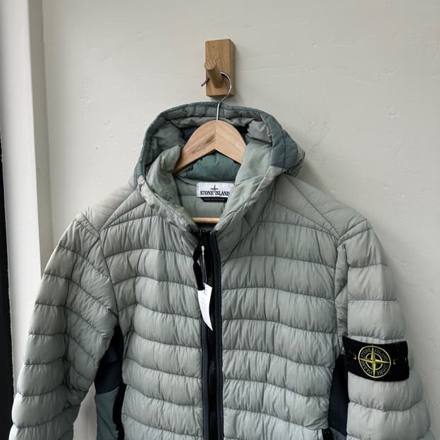 16580 - 스톤아일랜드 가먼트다잉 마이크로얀 경량 패딩