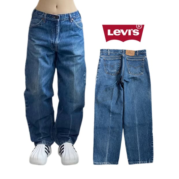 리바이스 90s 550 워싱 데님팬츠
