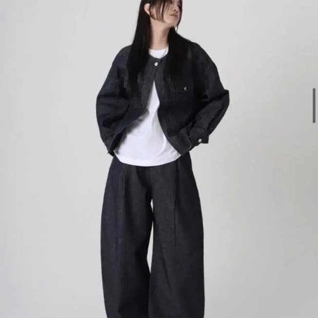 트리밍버드 데님 셋업 팬츠