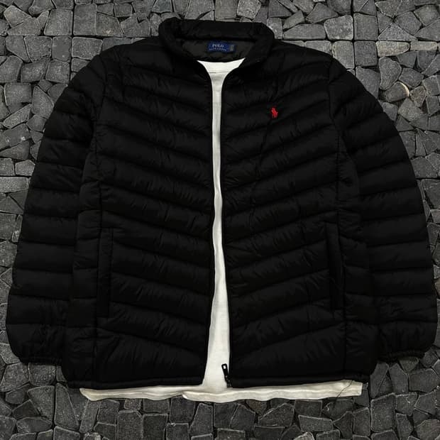 폴로 하이넥 경량패딩 L