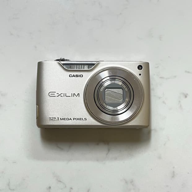 작례O )메이크업 모드! 카시오 엑슬림 z450 샴페인 골드 빈티지 디카