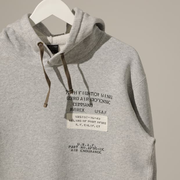 AVIREX 아비렉스 빈티지 후드 스웻