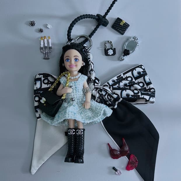 (7)바비키링 정품USA 마텔사 바비인형 커스텀키링