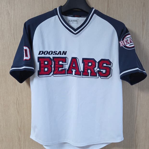 (착샷) 두산베어스 유니폼 져지 블루매직 반팔 레트로