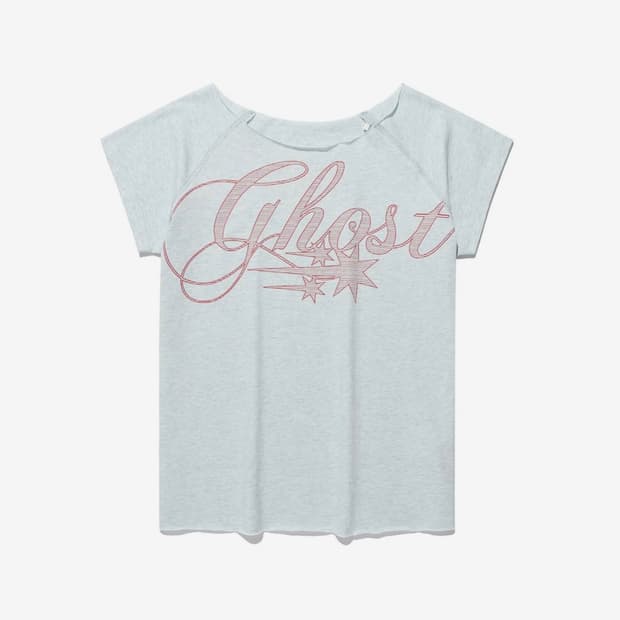나이스고스트클럽 GHOST RAW EDGE TEE blue