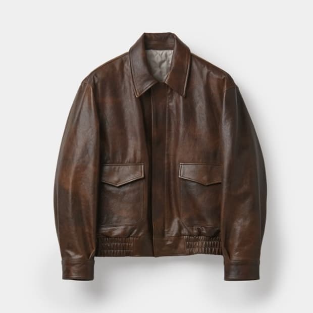 쿠어 베지터블 A-2 레더자켓