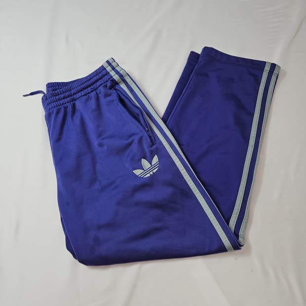 90s 아디다스 y2k 구파이어버드 트랙팬츠 희귀 블루베리 와이드핏