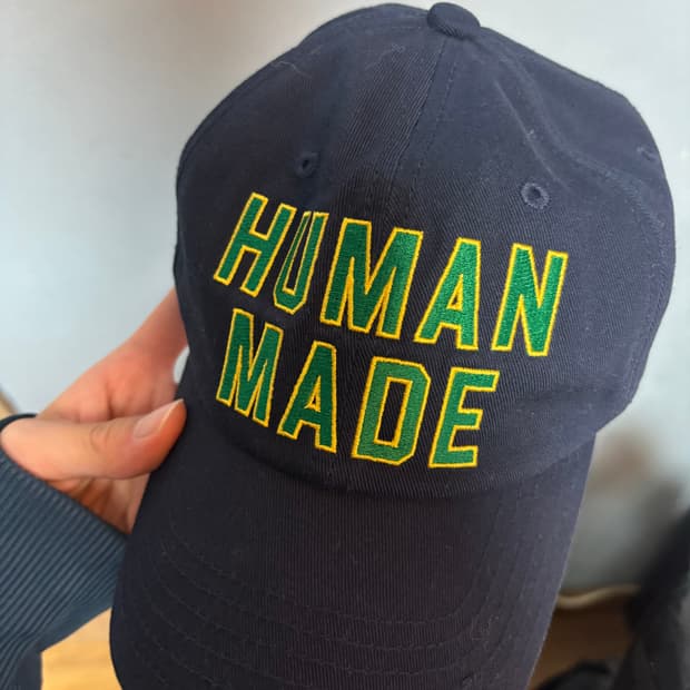 휴먼메이드 6패널 캡 네이비 모자