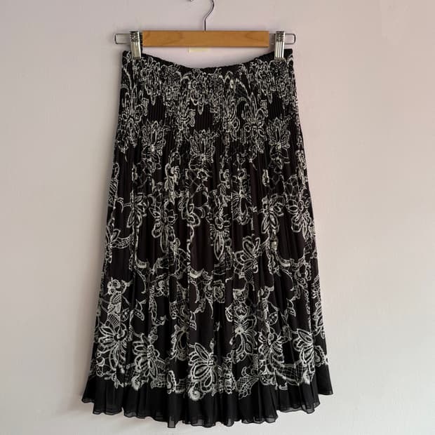 일본빈티지) 리버시블 쉬폰 스커트 