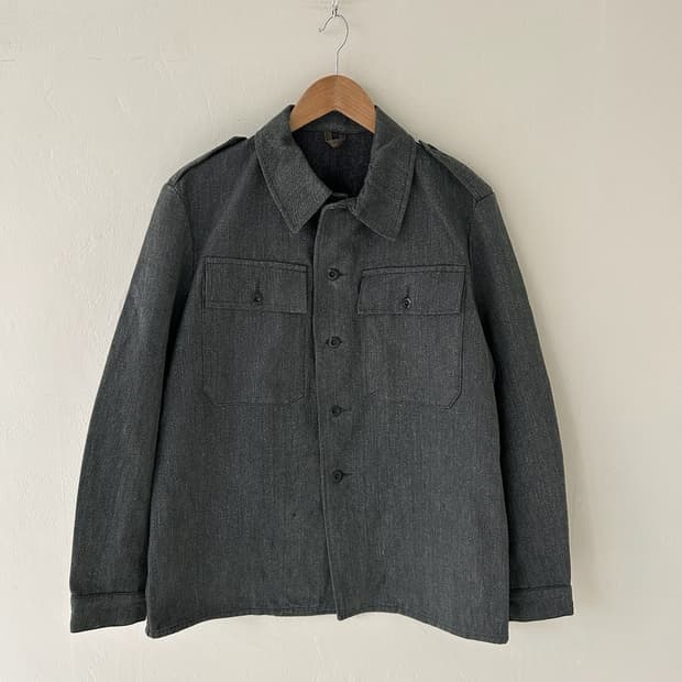 50-60's Swiss army denim Fatigue  Jacket