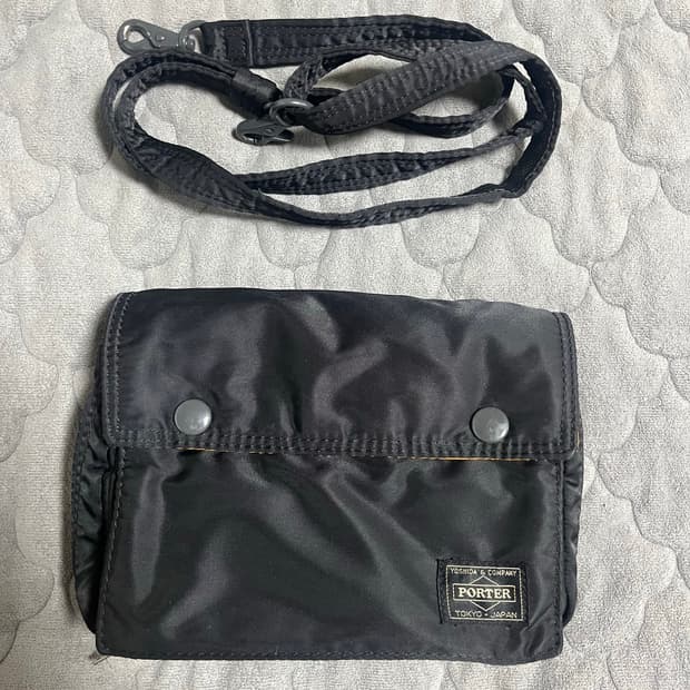 Porter 요시다 포터 탱커 스냅 숄더백 블랙