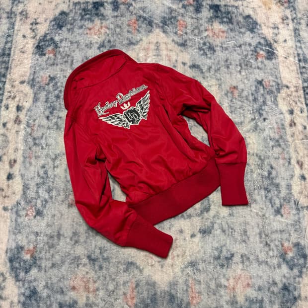 Harley davidson y2k layered jacket