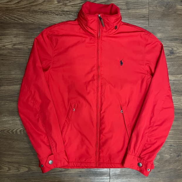 폴로 랄프로렌 기모 폴리쉘 페리 자켓 레드