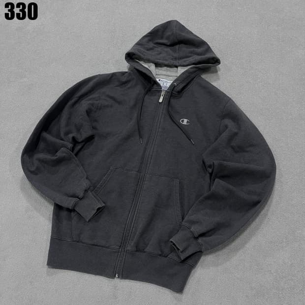 챔피온 그레이 후드집업 