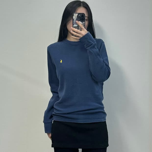 폴로 랄프로렌 신형 네이비 와플 니트