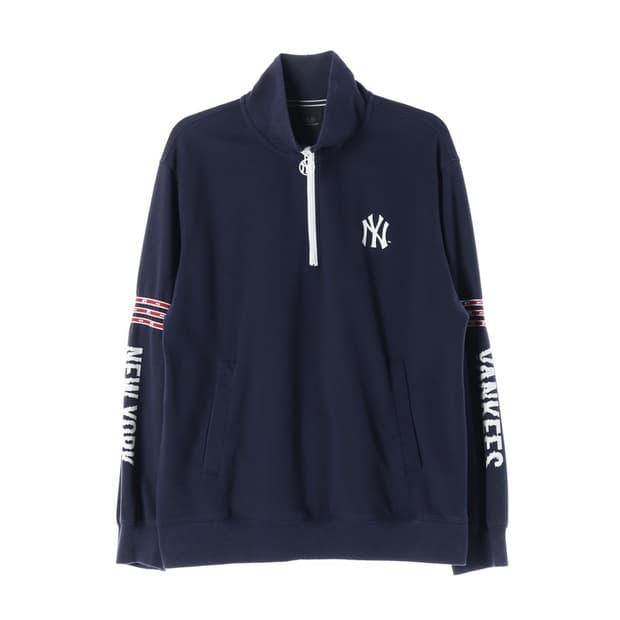 MLB 뉴욕양키스 사이드 라인 하프집업 맨투맨 L