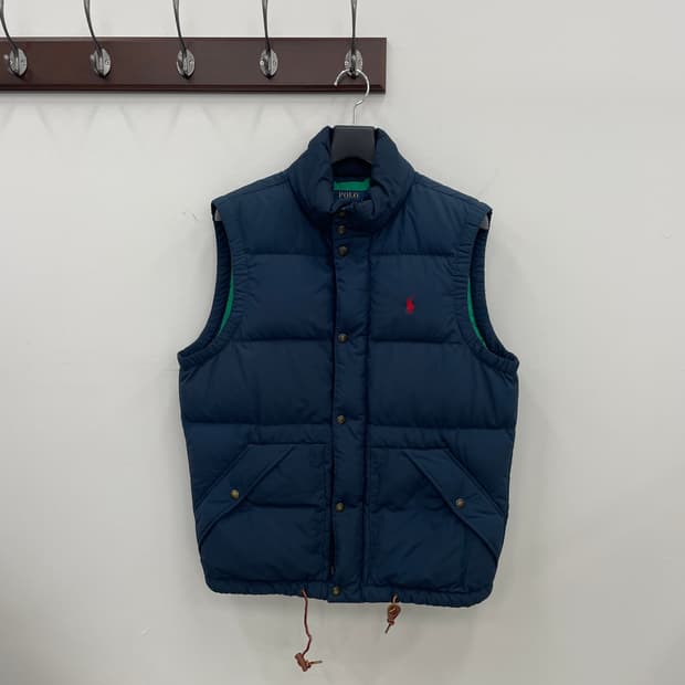 폴로 랄프로렌 네이비 오리털 패딩 조끼