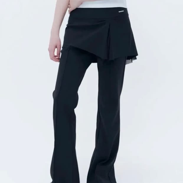미세키서울 스커트팬츠 Pleats skirt pants BLACK