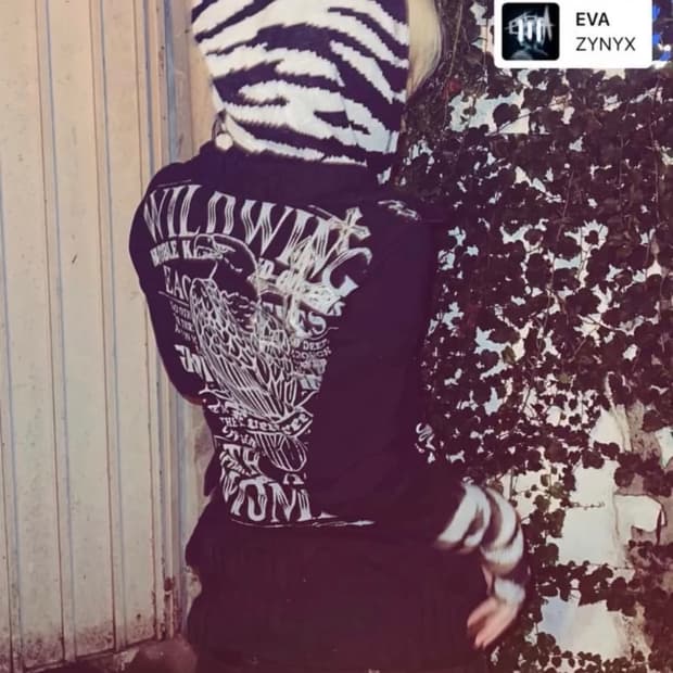 glitz 글리츠 지브라 갸루 후드집업