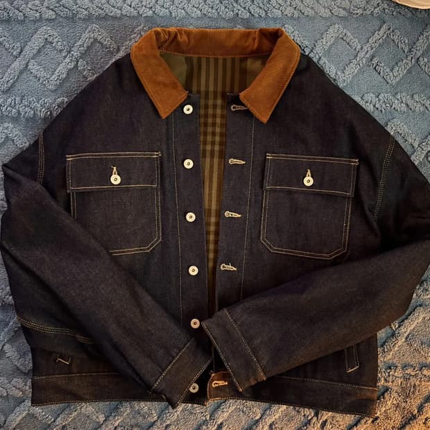 이지 시즌 6샘플 자켓 인디고(라지)