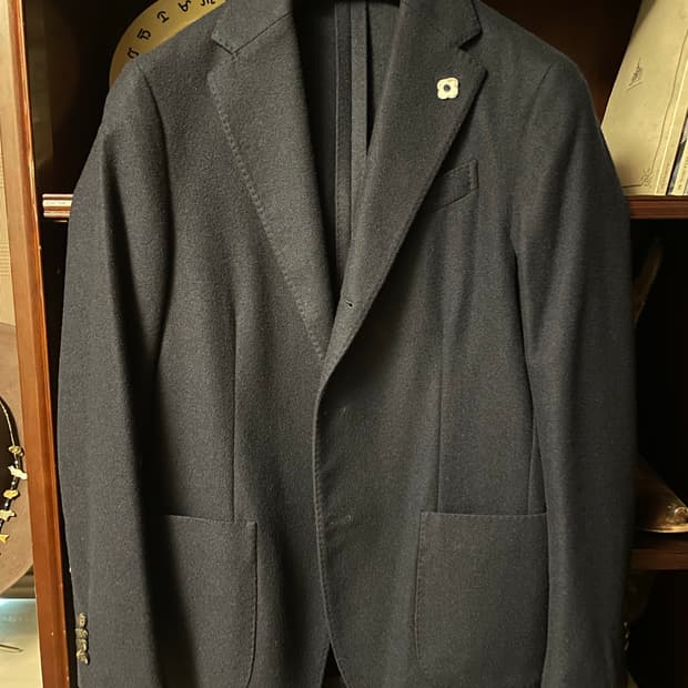 라르디니 캐시미어100% 다크네이비 자켓