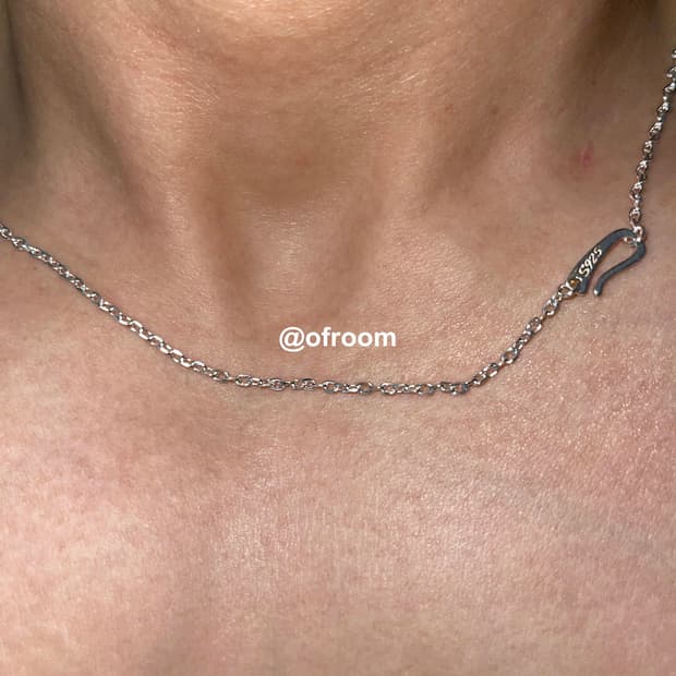 실버 2.1mm 체인목걸이 (훅클라스프)