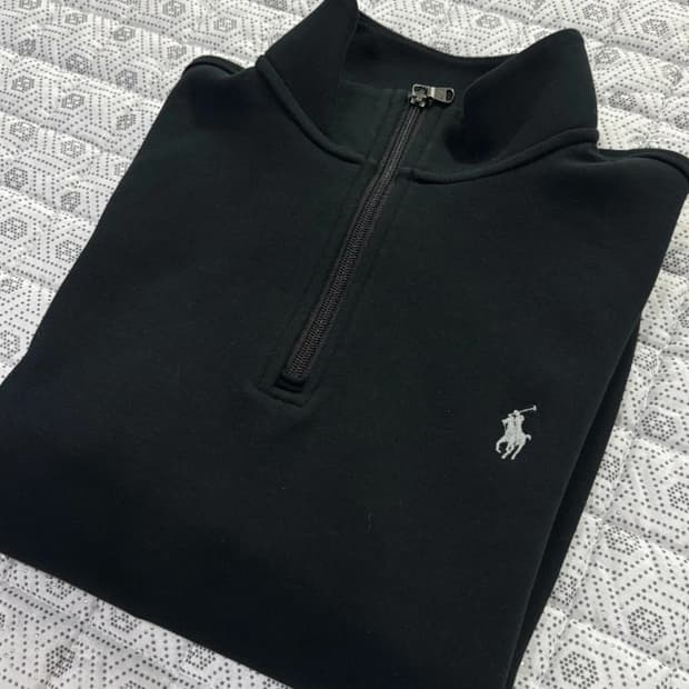 폴로 블랙 집업 티셔츠 95