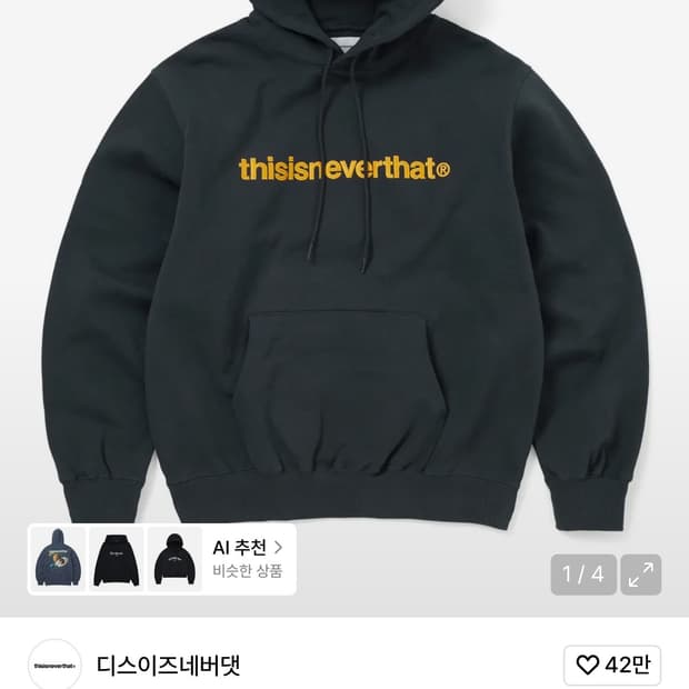 디스이즈 네버댓 후드티