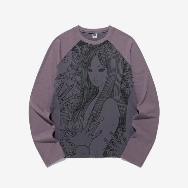 JUNJI ITO MANIAC TOMIE SLIM L/S TEE_PURP