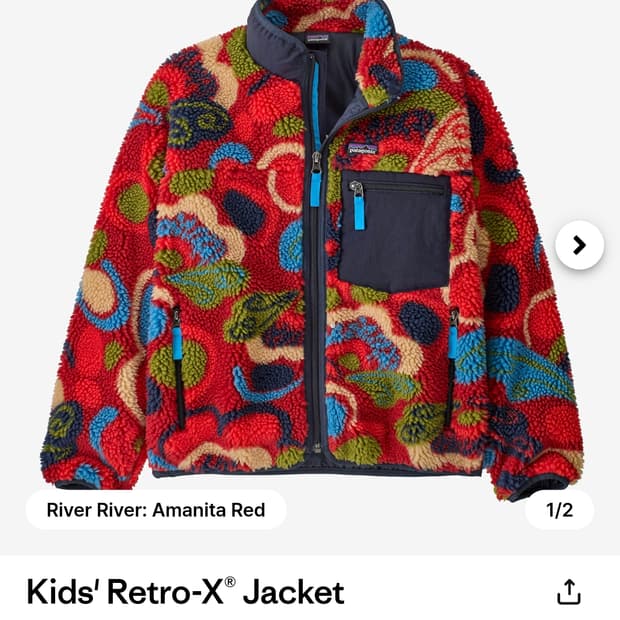 파타고니아 레트로X 자켓 키즈 xxl rvam색상