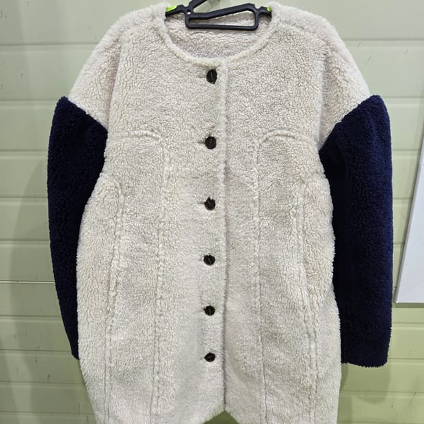 양털 플리스 자켓 아이보리