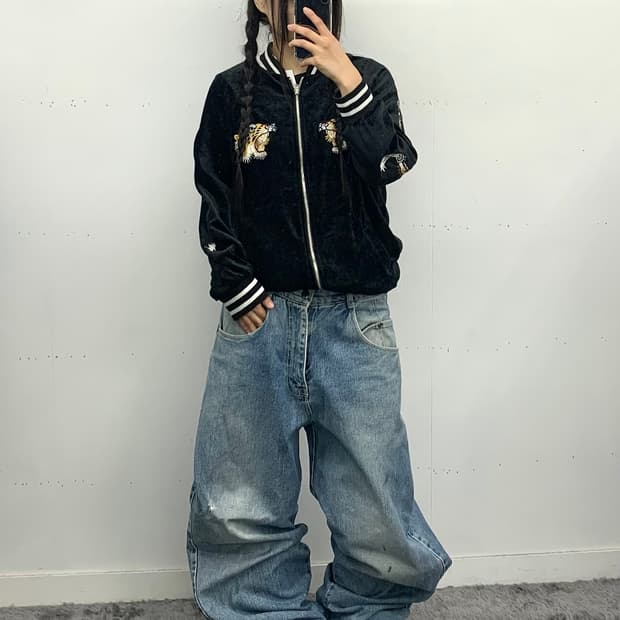 Dukkah 리버시블 벨벳 스카쟌