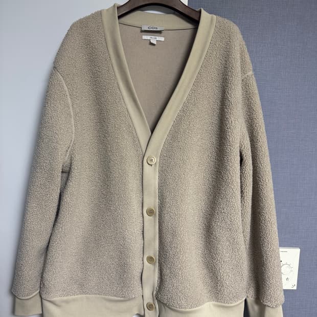 COS 플리스 가디건 XL