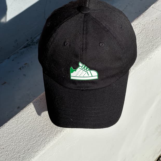 [F] 아디다스 스니커즈 로고 블랙 볼캡 모자