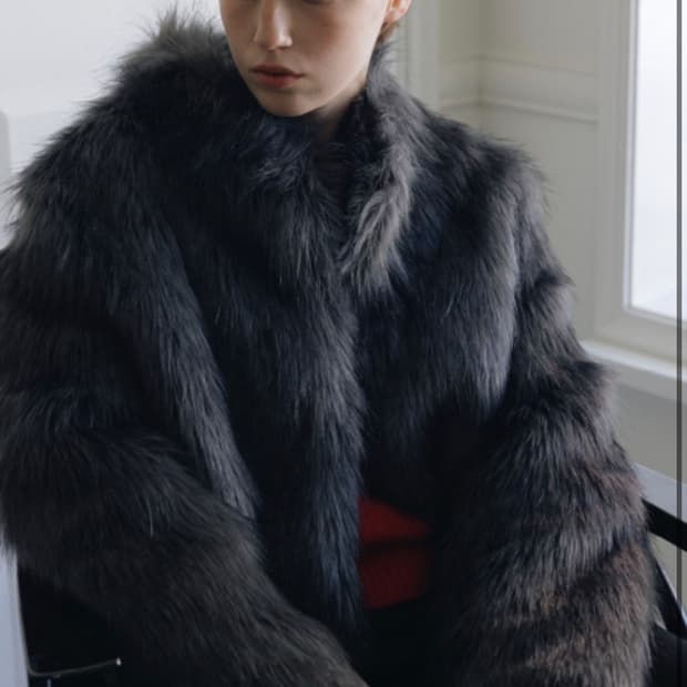 Fur collar jacket