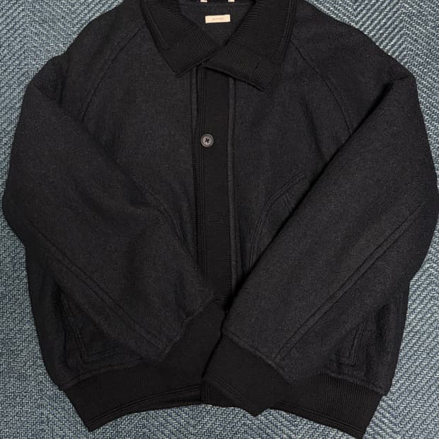 자라 콤비 리브 칼라 점퍼