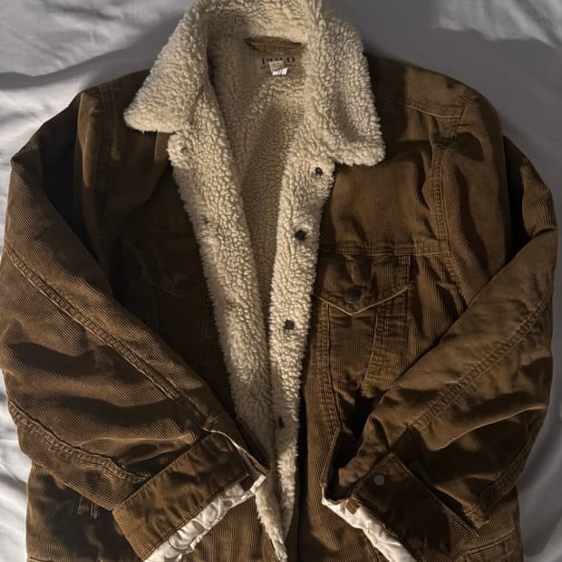 폴로 플리스 라인 코듀로이 트러커 재킷