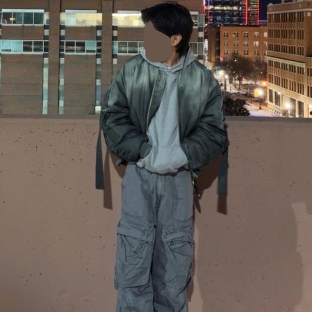 아크네 스튜디오 olana 봄버 포레스트 그린