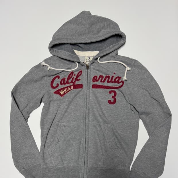 여성 후아유 스펠아웃 시그니처 후드집업 s