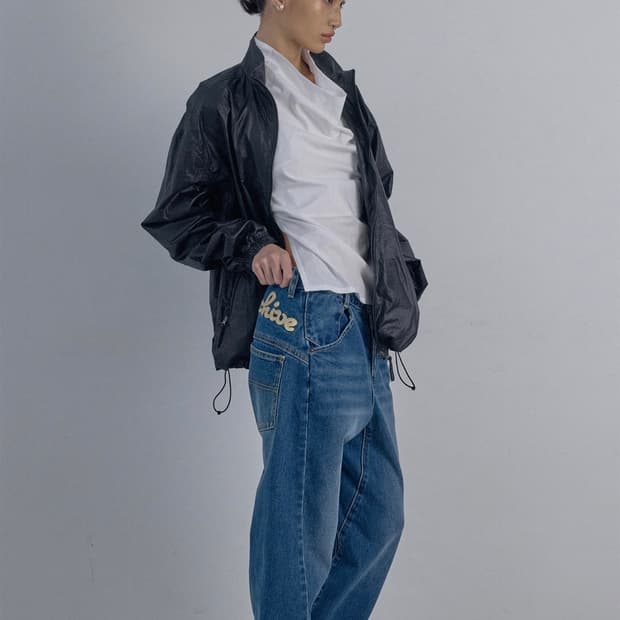 스컬프터 롤업 데님 팬츠